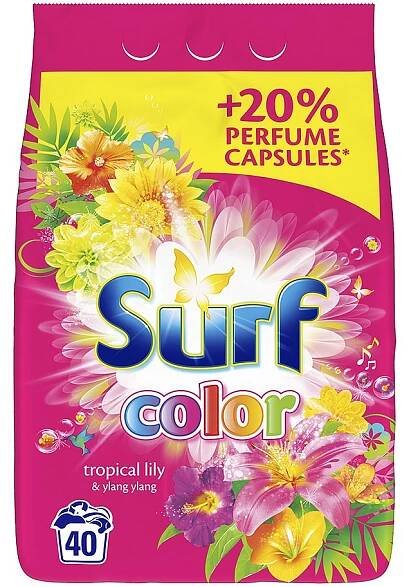 SURF Color Tropical 2,8 kg (40 dávek) - prací prášek na barevné prádlo