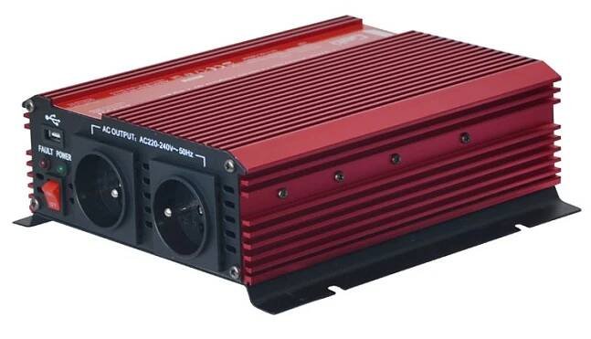Měnič napětí GETI GPI 1012 12V/230V 1000W USB