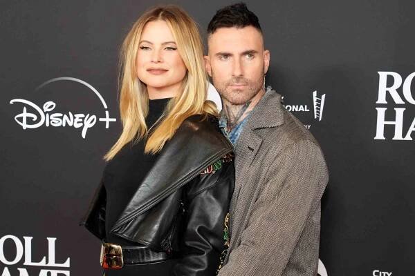Behati Prinsloo and Adam Levine