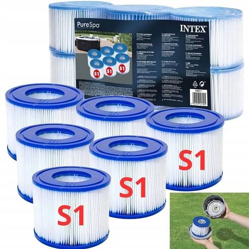Filtrační filtry pro čerpadlo vířivky SPA INTEX 29011 Filtrační vložka 6 ks S1
