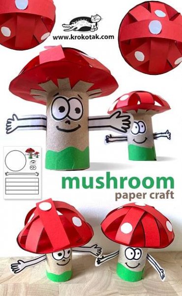 Mushroom – Toilet Paper Roll Craft
