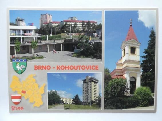 BRNO - KOHOUTOVICE - ERB  - Pohlednice místopis