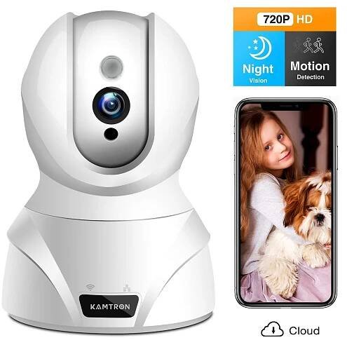 Wi-Fi kamera KAMTRON 720p / 360 °  - Dům a zahrada