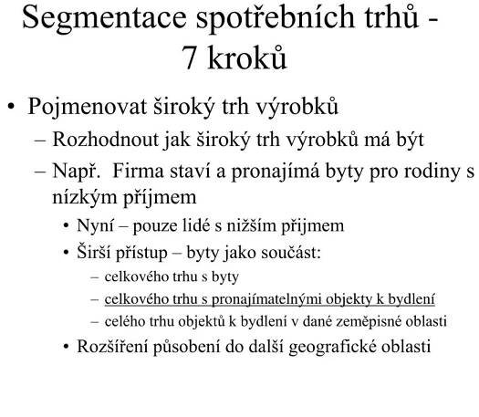 PPT - SEGMENTACE TRHU PowerPoint Presentation, free download - ID:4337461