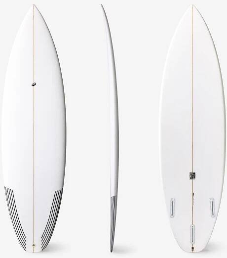 Surf shortboard 900 Futures bez ploutviček