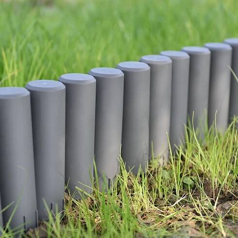 [casa.pro] Sada 20 kusů obrub na postele Palisade tmavě šedá délka 540 cm