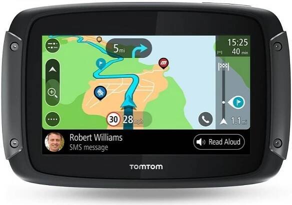 TomTom motocyklová GPS navigace Rider 500, 4,3 palce, s motocyklovými zatáčkovými a kopcovitými cestami