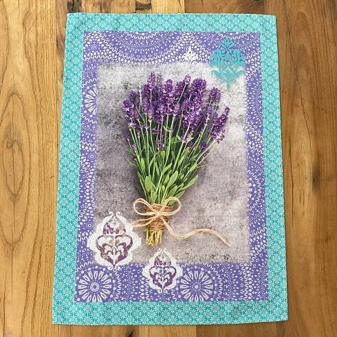 Utierka na riad Provence - Levandulová kytica