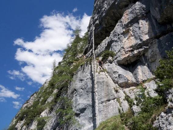 hany.info - Seewand klettersteig, horní část, Rakousko, Solná komora, Dachstein, Alpy