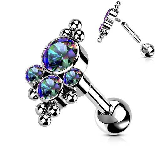Cartilage/tragus piercing do ucha TITAN