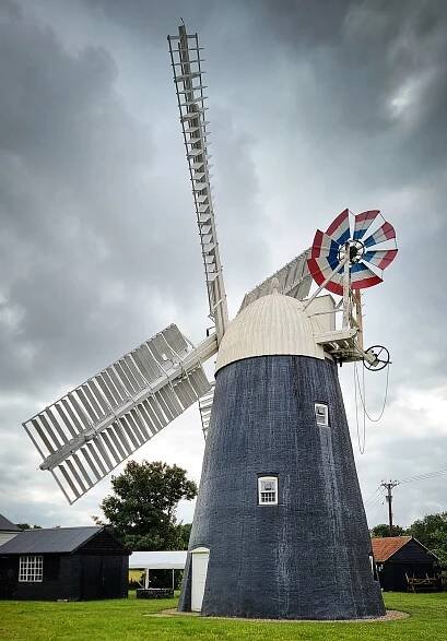 Thelnetham windmill, restored and in working order