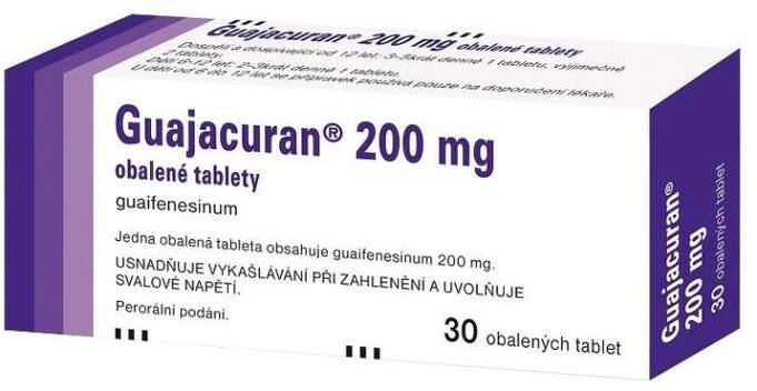 Fotografie Guajacuran 200 mg 30 tablet