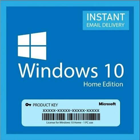 Windows 10 HOME Activates 1 PC Online Autorized Microsoft 32/64 Bit Key Instant Delivery