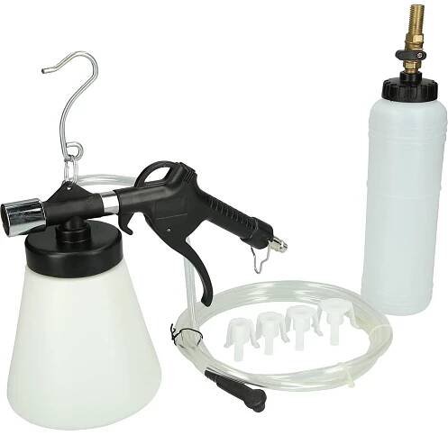 Brilliant Tools Odvzdušňovač brzd stlačeným vzduchem BT701200 Odvzdušňovač, ovládání jednou osobou, včetně plnicí láhve - 6dílný