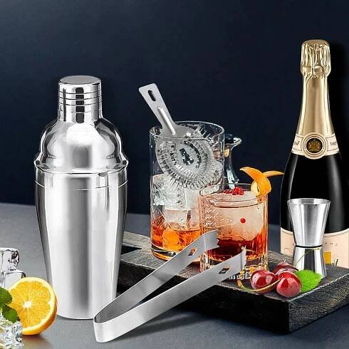 PROFESIONÁLNÍ BARMANSKÝ SET NA KOKTEJLY SHAKER 7 PRVKŮ | mujandilek.cz