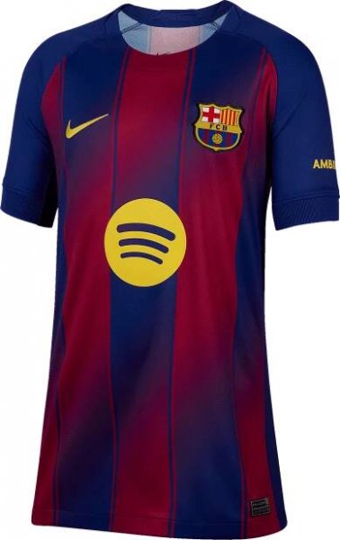 Dětský domácí dres s krátkým rukávem Nike FC Barcelona Stadium 2025/26