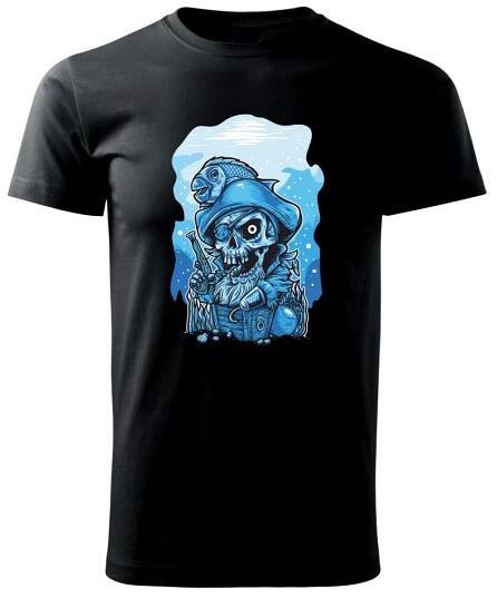 Lebka potápěč poklad - Triko extra velké (5-8XL)