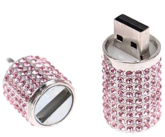 Flash disk USB 8 GB – válec růžová