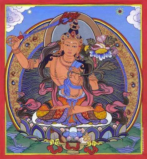 Manjushri and Milarepa Thangkas Buddha in Miniature paintings by OTGO 2008