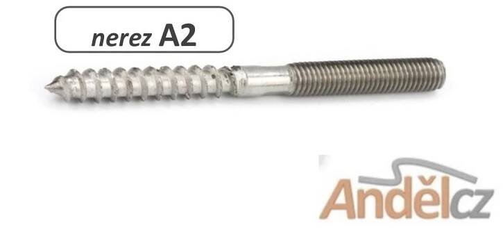 KOMBIŠROUB-9082/A2-ZÁVITOVÝ VRUT nerez 6X60mm