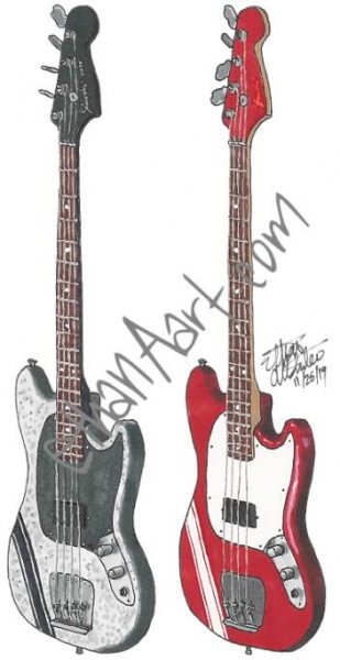 Mikey Way’s Mustang Basses from Danger Days | Ethan S. Altshuler