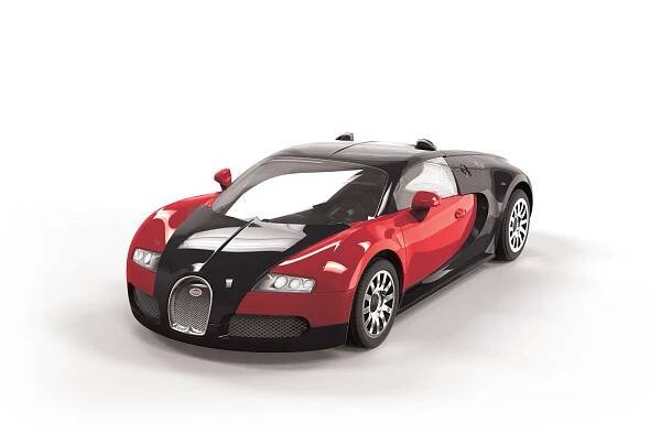 QUICKBUILD Bugatti 16.4 Veyron black/red