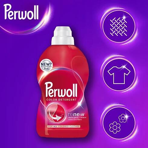 Perwoll Renew Color Tekutý prací prostředek na barevné prádlo Set 6l 120 Praní Forma tekutina