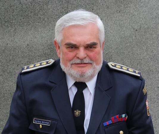 Dlouholetý starosta dobrovolných hasičů Karel Richter.