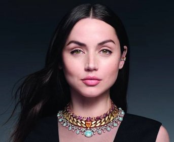 Ana de Armas, with an opal as the centrepiece of Louis Vuitton’s Rupture Necklace, another sign that the stone is returning to favour. Photo: Handout