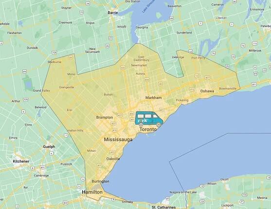 RFRK Delivery Zone Map