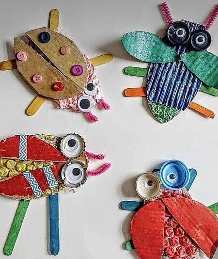 Pin by Trudy ♔ on Kindergarten Stuff...♔ | Insect crafts, Bug crafts, Kindergarten art