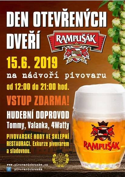 Den otevřených dveří, rodinný pivovar Rampušák Pivovar v Dobruška 2019