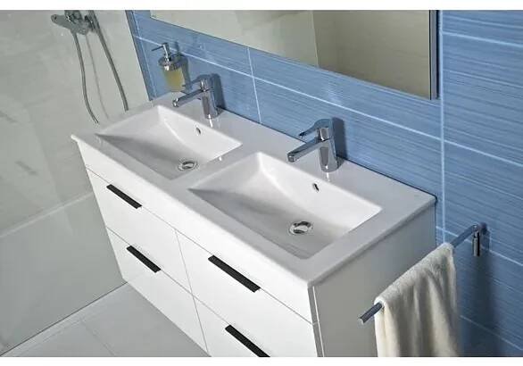 Koupelnová skříňka s umyvadlem Jika Plan 120x44,1x62,2 cm bílá H4536621763001