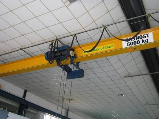 Mostový jeřáb MJ07-5 5000kg - Orlante.cz - CNC obrábnění Kopřivnice