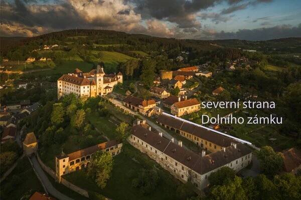 Odvodnění severní strany Dolního zámku - Vimperk