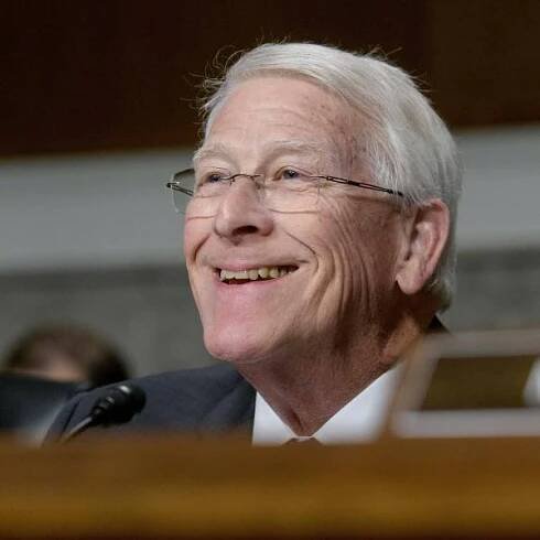 Chairman Sen. Roger Wicker, R-Miss., presides over a Senate Committee on Armed Services hearing for the pending confirmation of Air Force Lieutenant General John D. Caine (Retired), to be general and Chairman of the Joint Chiefs of Staff, on Capitol Hill, Tuesday, April 1, 2025, in Washington. (AP Photo/Rod Lamkey, Jr.)