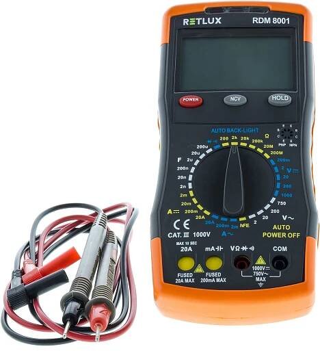 RETLUX Multimetr digitální RDM 8001