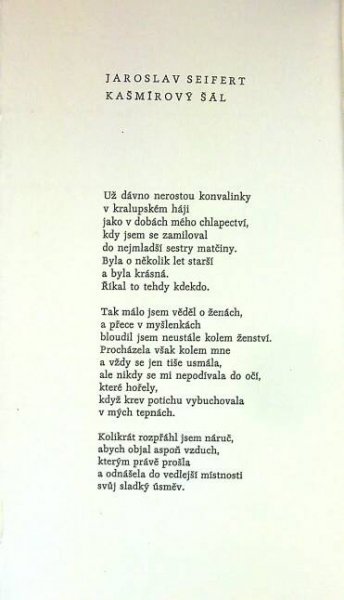 Kašmírový šál. (Báseň) - Ztichlá klika - antikvariát 