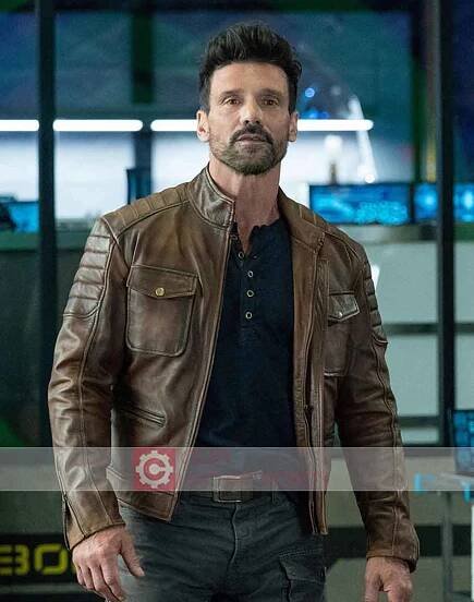 Frank Grillo Leather Jacket | Roy Pulver Jacket Boss Level 