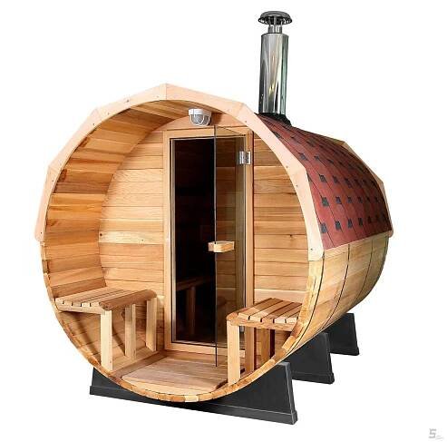 sudová sauna GERDA z cédru180 x 240 na pevné palivo