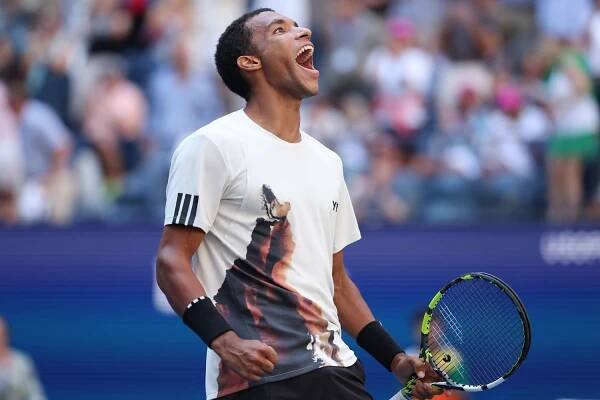 Félix Auger-Aliassime on Day Eleven of the 2025 US Open on September 3, 2025 in New York City.