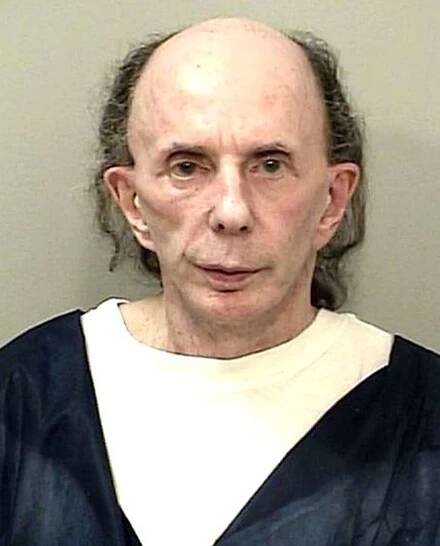 Phil Spector mugshot on October 28, 2013.
