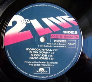 💥 2LP: GOLDEN EARRING - 2nd LIVE, jako nové! Germany 1981, Back Home - LP / Vinylové desky