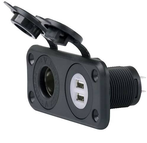 Marinco SeaLink Deluxe 12V zásuvka + duální USB nabíjecí zásuvka