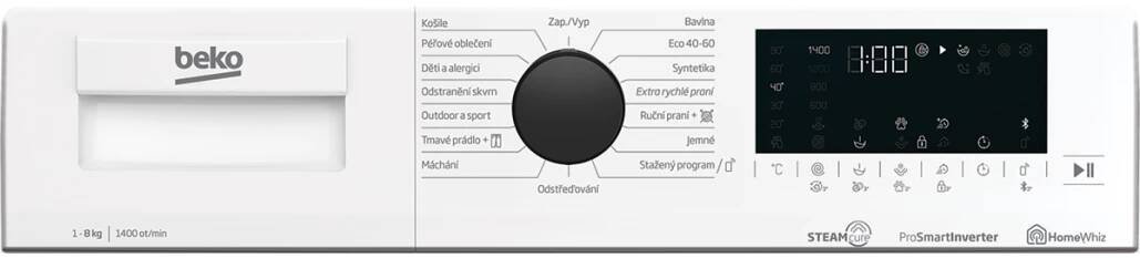 Beko XWUE87265CSH3B pračka předem plněná | eberry.cz
