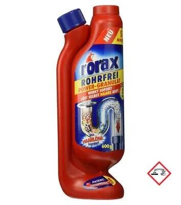 Obrázek produktu pro Rorax Rohrfrei Power granulát dávkovací láhev čistič odtoku 600g
