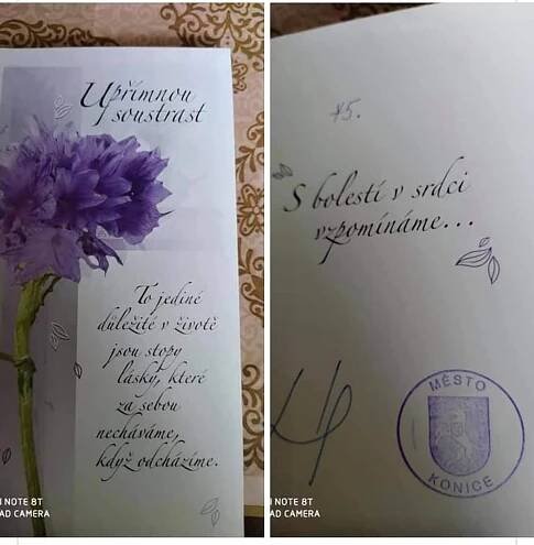 Trapas. Paní z Křemence obdržela k jubileu kondolenci, žehlil to i starosta