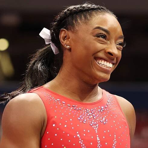 Simone Biles’s Boyfriend Wore a Simone Biles Shirt to Cheer Her On at the Olympic Trials