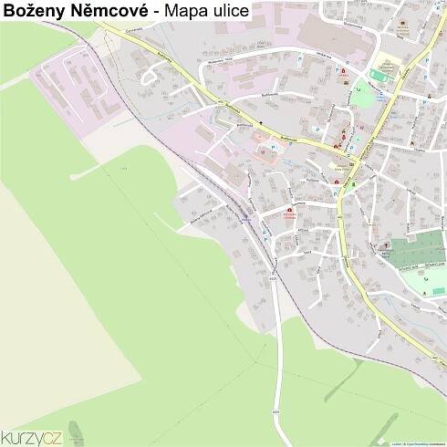 Boženy Němcové - mapy | Kurzy.cz