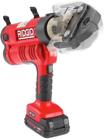 Ivo GRANDIČ - Pákové nůžky, lisy, ohýbačky, kapovačky, závitořezy a jiné - RIDGID - RIDGID 43293 elektrická lisovačka RP